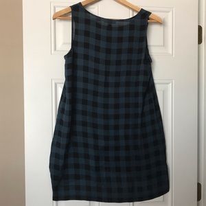 Eileen Fisher Plaid Silk Tunic Petite Med.